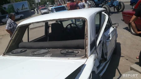Tovuzda iki avtomobil toqquşub, xəsarət alanlar var - FOTO