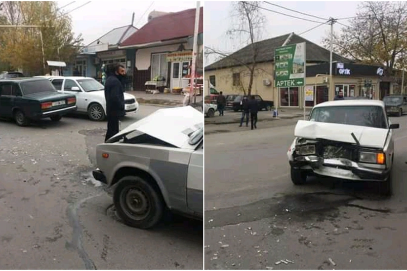 Göyçayda minik avtomobilləri toqquşub, xəsarət alanlar var