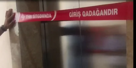 Bakıda təhlükəsizlik tələblərinə cavab verməyən liftin fəaliyyəti dayandırılıb