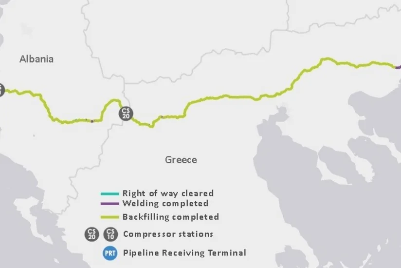 Строительство TAP завершено на 88,5%