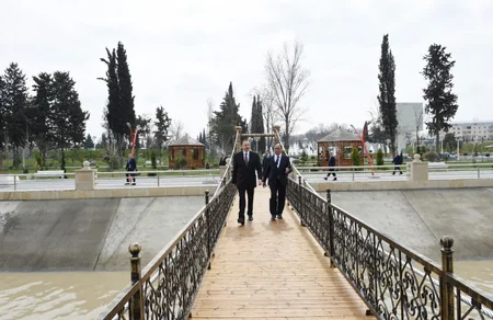 ​Prezident İlham Əliyev Bərdəyə səfər edib