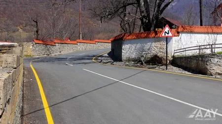 Qaxda Aşağı Malax-Qaşqaçay-Armudlu yolu yenidən qurulub