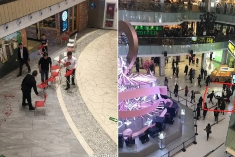 В Пекине мужчина с ножом напал на посетителей супермаркета