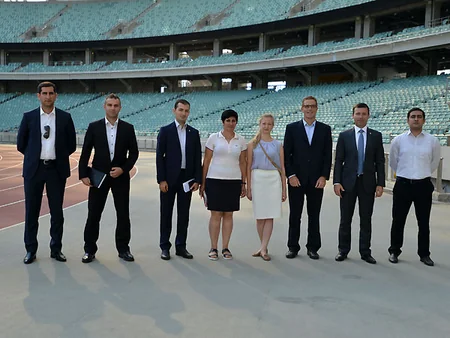 UEFA nümayəndələri Bakı Olimpiya Stadionunda olub