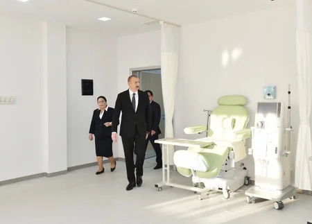 Qazax Rayon Mərkəzi Xəstəxanası istifadəyə verildi - FOTO