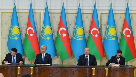 Azerbaijan, Kazakhstan sign documents