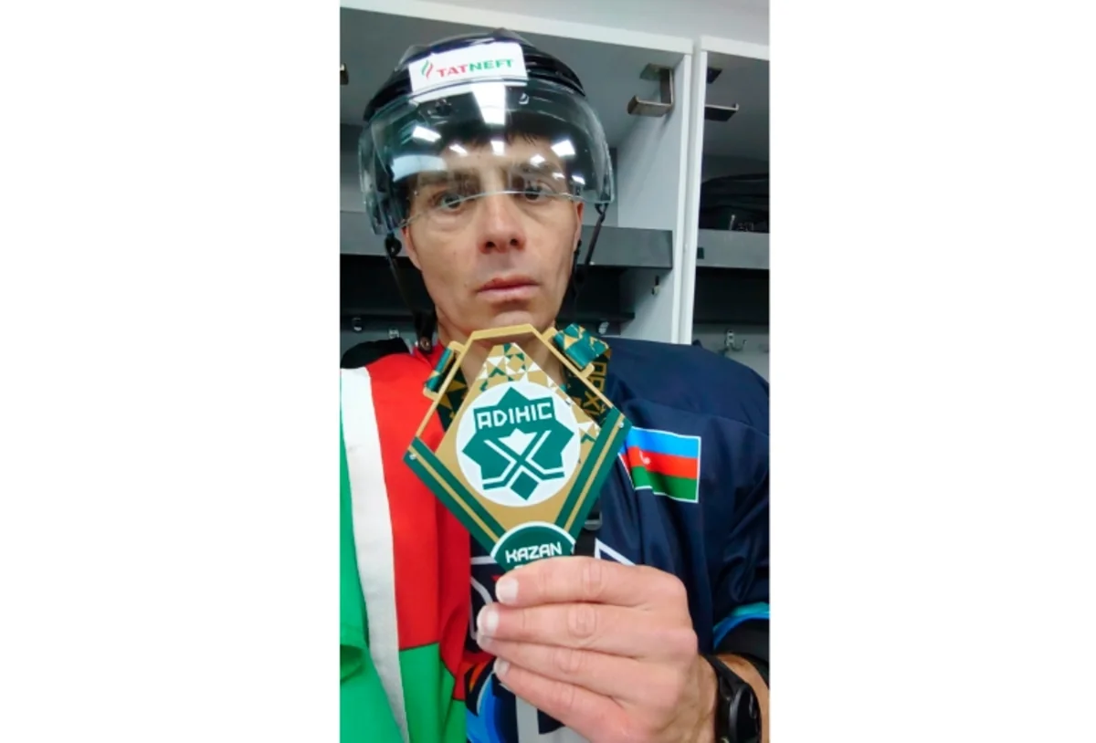 Azərbaycan hokkeyçisi: Ölkəmiz adına qızıl medal qazandığımız üçün sevincliyik