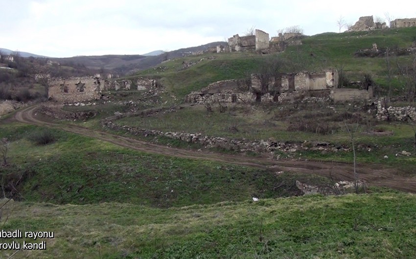Qubadlı rayonunun Tarovlu kəndindən videogörüntülər