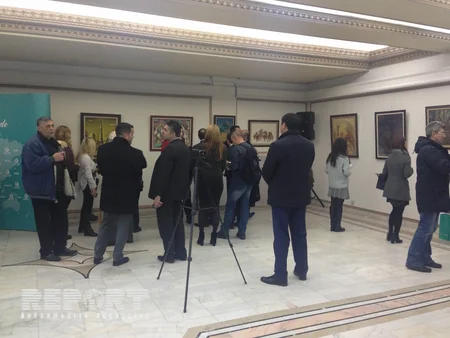 Azərbaycanlı rəssamın əsəri Rumıniyada nümayiş olunur - FOTO