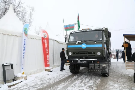 Total of 62 vehicles of peacekeepers freely move through Khankandi-Lachin road 