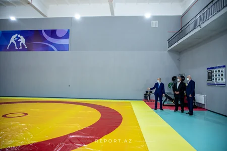 Yeni güləş zalı istifadəyə verildi