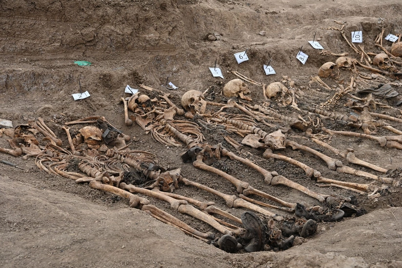 Another mass grave discovered in liberated areas