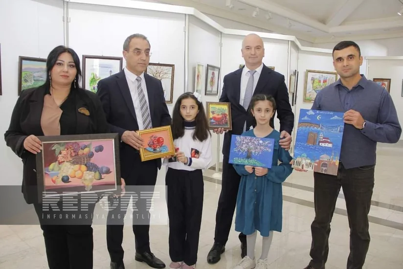 Naxçıvanda Türkiyə Konsulluğu və Rəssamlar Birliyinin təşkilatçılığı ilə rəsm müsabiqəsi keçirilib