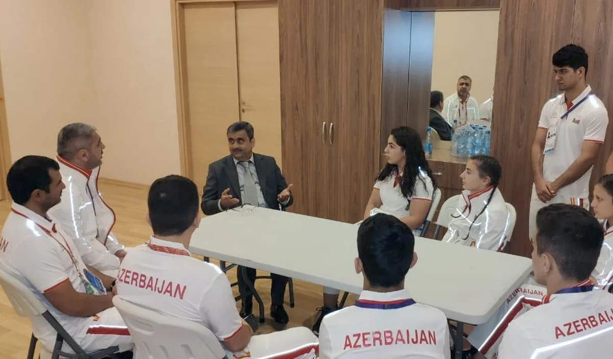 EYOF-də iştirak edəcək cüdoçularla görüş keçirilib