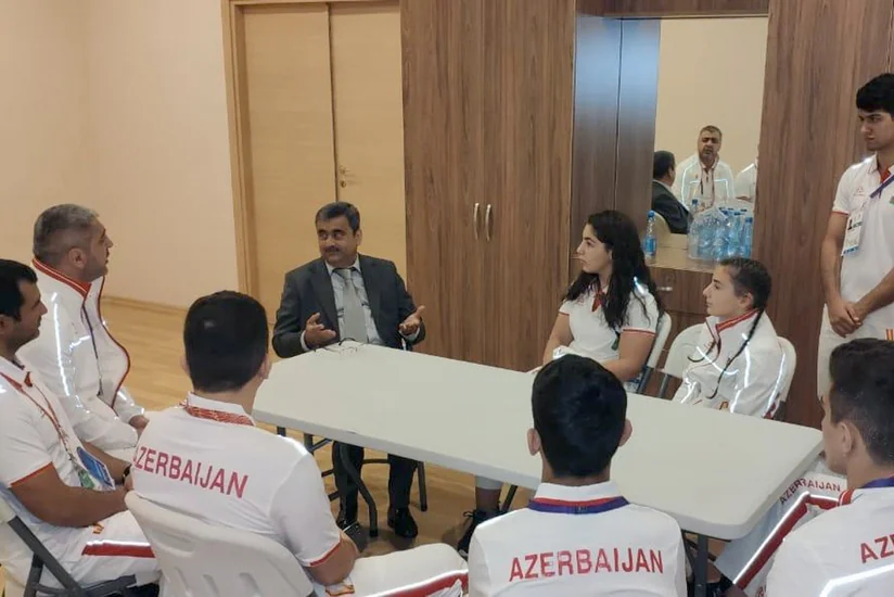 EYOF-də iştirak edəcək cüdoçularla görüş keçirilib