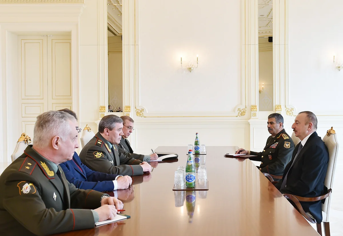Президент Азербайджана принял начальника Генштаба России