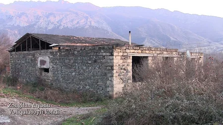 Footage from Valigulubayli village of Zangilan