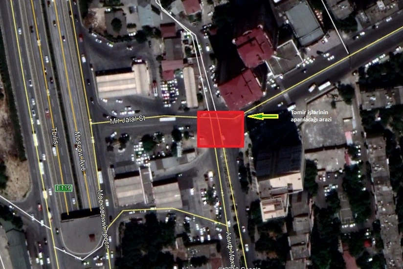 Sabah Bakının Asif Məhərrəmov küçəsinin Mir Cəlal küçəsi ilə kəsişən hissəsi bağlanacaq