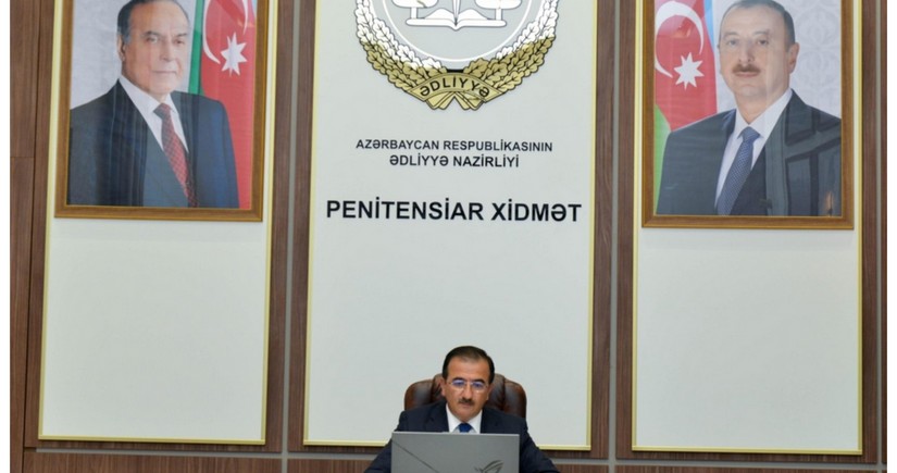 Penitensiar xidmətin rəisi bölgələrdə yaşayanlar üçün videoqəbullar keçirib