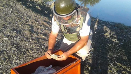 Ağstafada F-1 əl qumbarası aşkarlanıb - FOTO