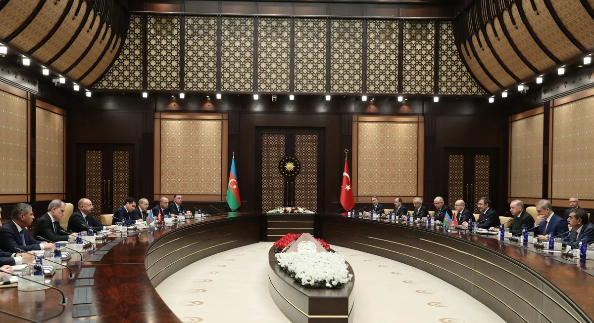 İlham Əliyev və Rəcəb Tayyib Ərdoğanın geniş tərkibdə görüşü olub - YENİLƏNİB - 2