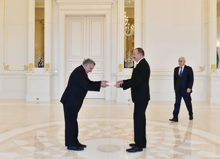 President Ilham Aliyev received credentials of four ambassadors