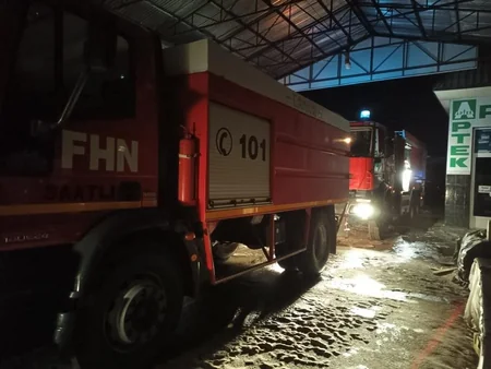 Sabirabadda bazardakı yanğın söndürülüb - YENİLƏNİB - 4