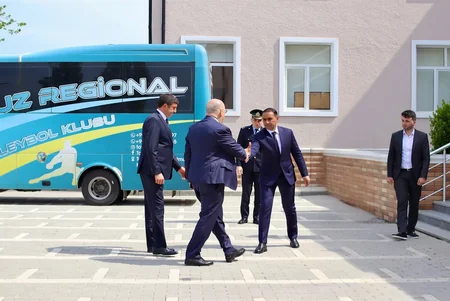 Şahin Bağırov Tovuz Regional Voleybol Klubunun üzvləri ilə görüşüb