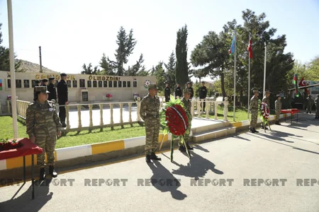 Abşeronda şəhid tankçıların xatirəsi əbədiləşdirilib