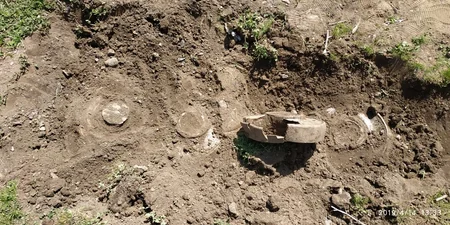 Lənkəranda 9 ədəd təlim məqsədli tank əleyhinə mina tapılıb - FOTO