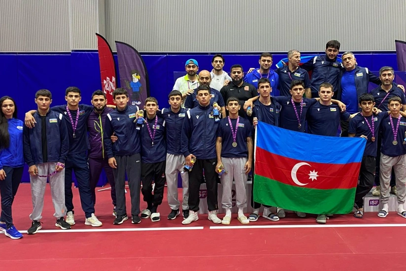 Azərbaycanın yunan-Roma güləşçiləri Gimnaziadanı 10 medalla başa vurublar