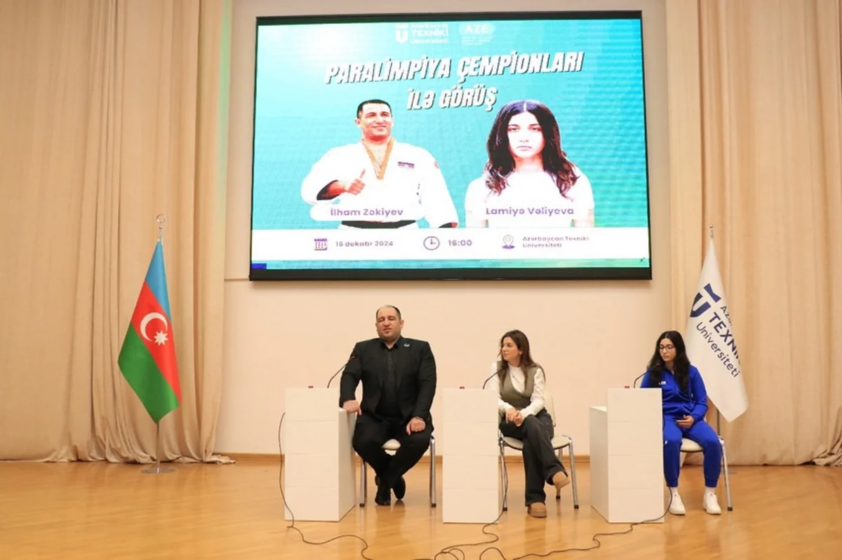 Azərbaycanın paralimpiya çempionları ilə görüş keçirilib