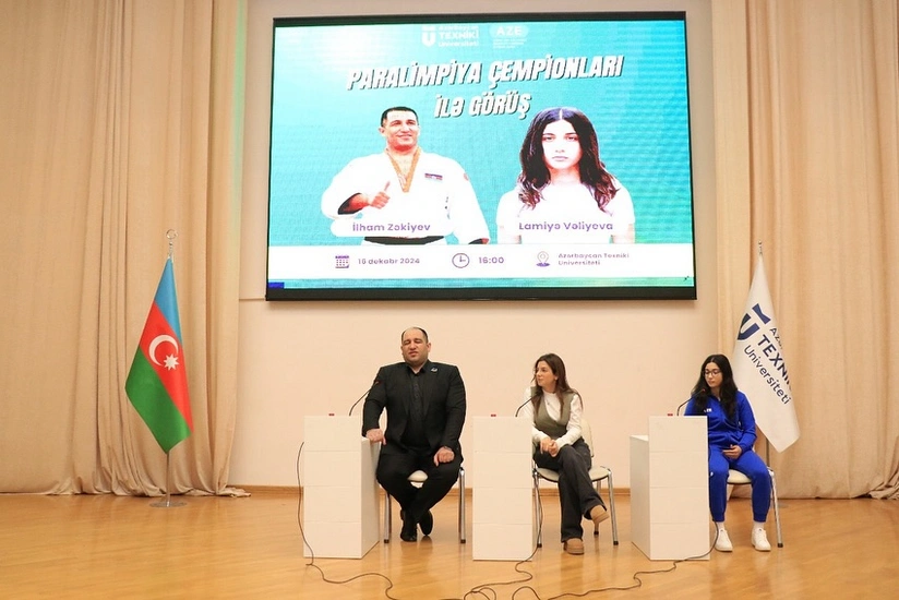 Azərbaycanın paralimpiya çempionları ilə görüş keçirilib