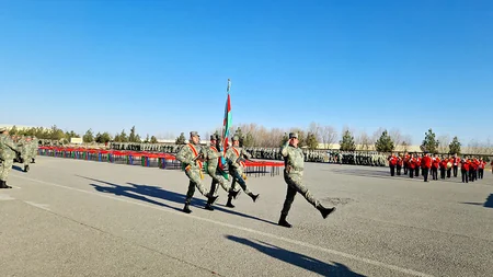 Azərbaycan Ordusunda andiçmə mərasimləri keçirilib