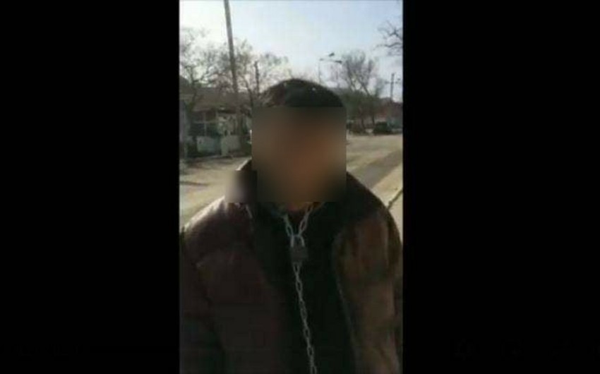 Bakıda mağazadan oğurluq edən şəxsin boğazına zəncir bağlanılıb