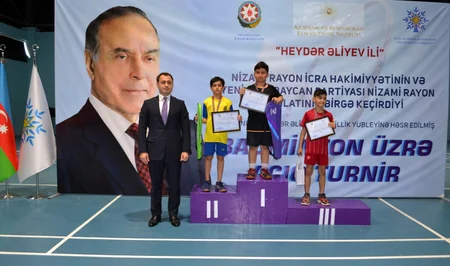 Nizami rayonunda “Heydər Əliyev İli” çərçivəsində Badminton üzrə açıq turnir keçirilib