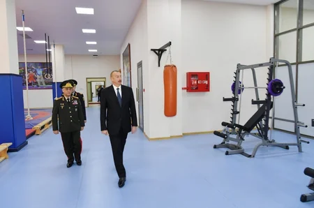 Prezident İlham Əliyev DİN-in Polis Akademiyasında yeni tədris binasının açılışında iştirak edib