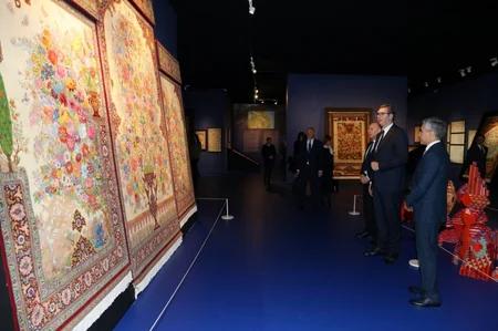 Serbiya Prezidenti Heydər Əliyev Mərkəzi ilə tanış olub