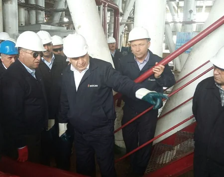 Azneft rəhbərliyi qəza baş verən platformada fəsadların aradan qaldırılması işlərilə tanış olub