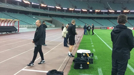 Azərbaycanın veteran futbolçuları Vorsklanın baş məşqçisi ilə görüşüblər