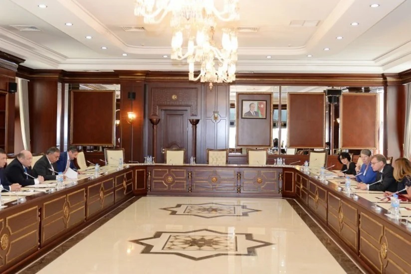 Almaniya Bundestaqının deputatları Azərbaycan parlamentində görüş keçiriblər