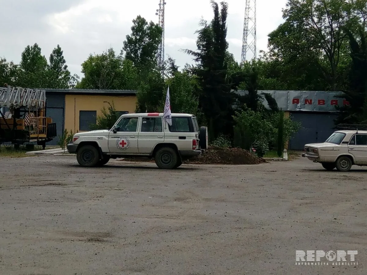 Armenians fired Red Cross staff and workers in Aghdam - PHOTO