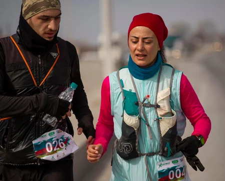 Xankəndi – Bakı ultra marafonunun 3-cü mərhələsi Hacıqabulda başa çatıb