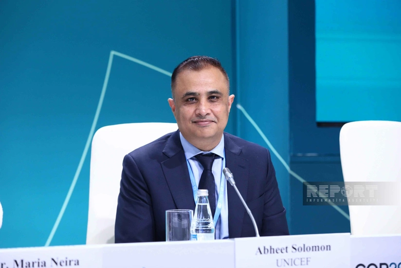 UNİCEF-in nümayəndəsi: Suyun çirklənməsi, daşqınlar, quraqlıq nəticəsində yaranan xəstəliklər uşaqların sağlam inkişafı üçün təhlükə yaradır