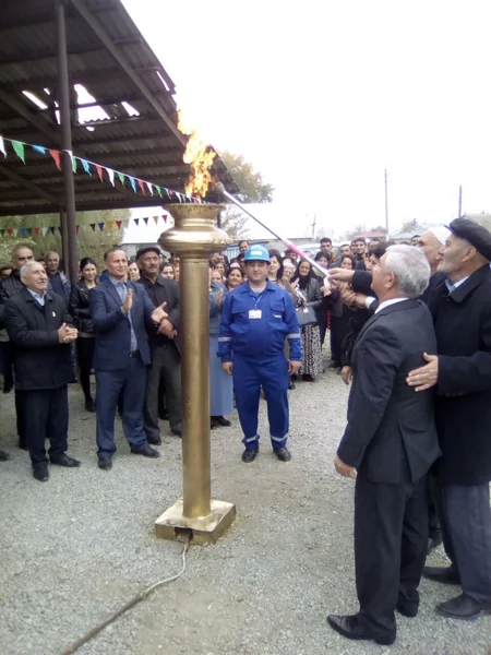 Ağcabədi rayonunun daha bir yaşayış məntəqəsinə ilk dəfə qaz verilib