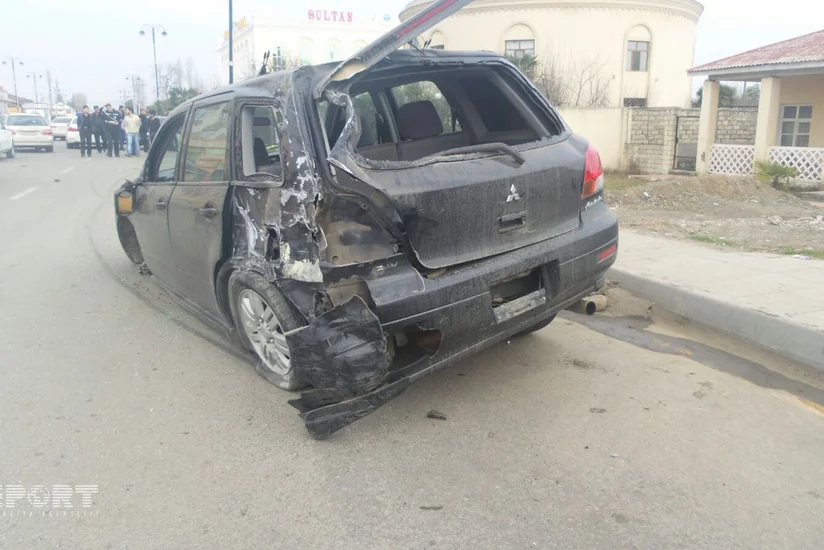 Lənkəranda avtomobilin idarəetmə sistemində yaranan qüsur qəzaya səbəb olub - FOTO