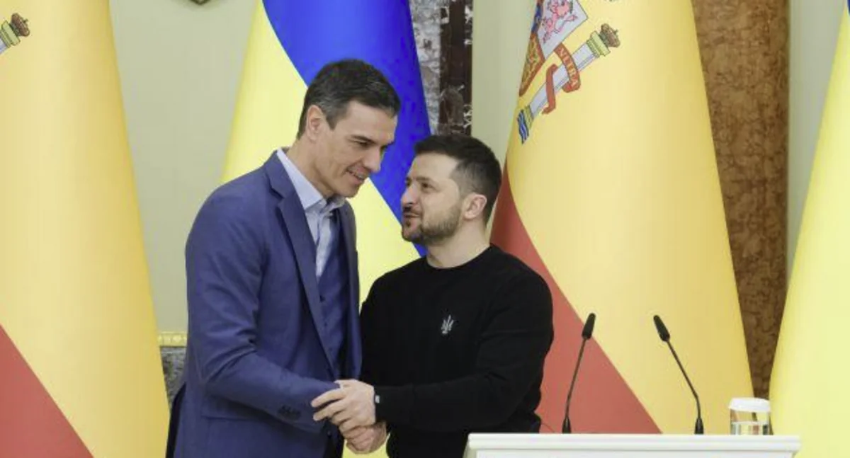Volodimir Zelenski Kiyevdə İspaniyanın Baş naziri ilə görüşüb
