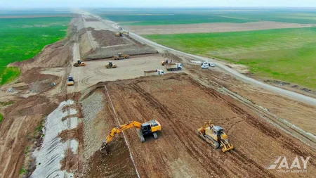 Ağdam-Füzuli avtomobil yolunun inşası sürətlə davam etdirilir