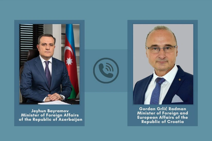 Azərbaycan və Xorvatiya XİN başçıları telefonla danışıb