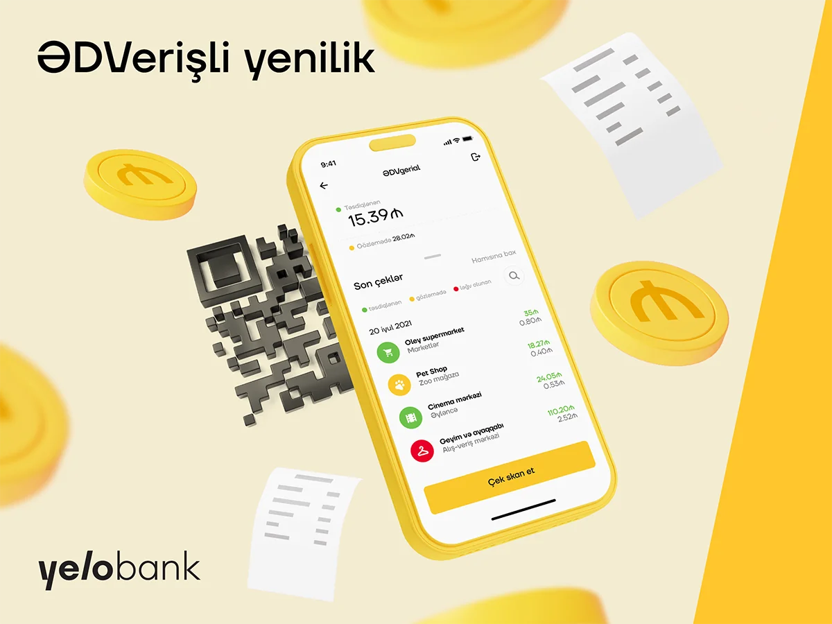 “ƏDV Geri Al” Yelo Appdə!